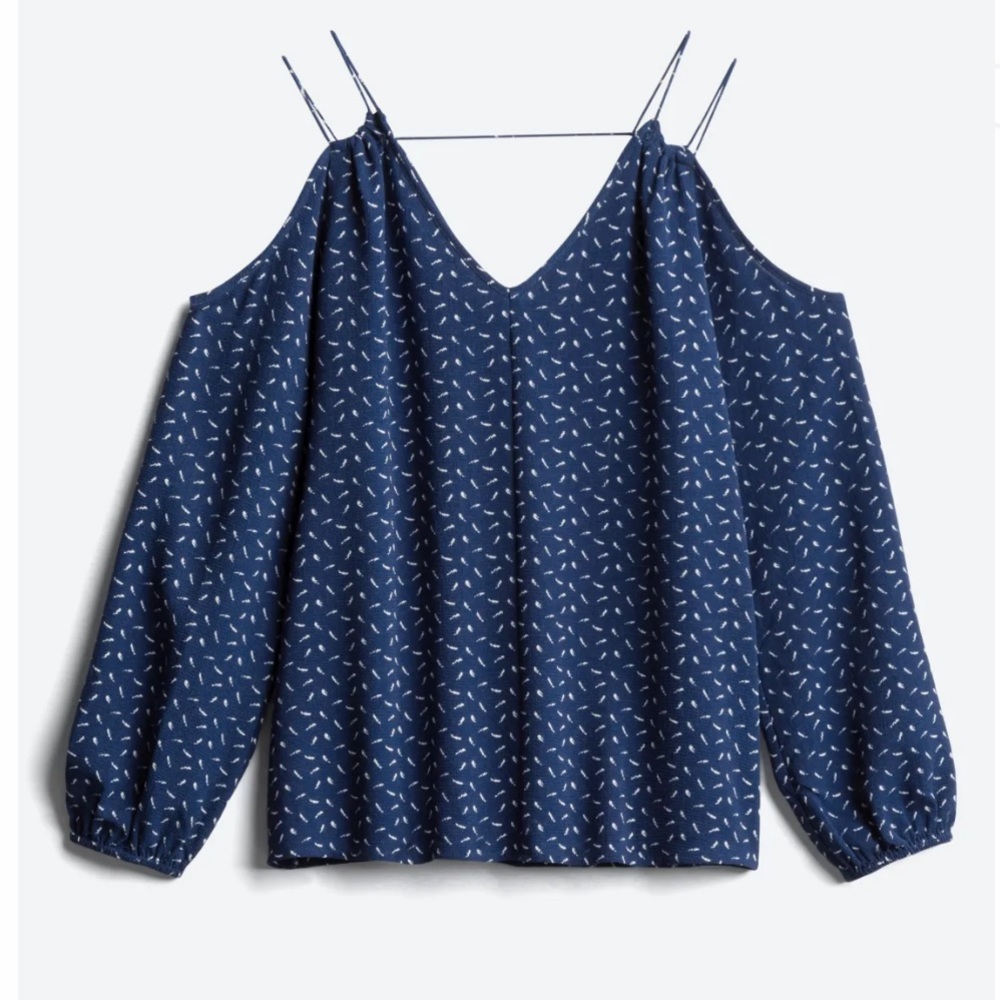Crescent Bariel Cold Shoulder Blouse, L